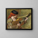 ung spansk kvinde med en guitar - Pierre-Auguste Renoir — indrammet kunstværk på væggen