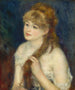 en ung kvinde, der fletter sit hår - Pierre-Auguste Renoir — visning af kunstværket