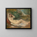 Studie af nøgenhed - Pierre-Auguste Renoir — indrammet kunstværk på væggen