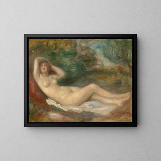 Studie af nøgenhed - Pierre-Auguste Renoir — indrammet kunstværk på væggen