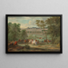 Vue du Château Neuf de Saint-Germain-en-Laye avec le départ pour la chasse - Pierre-Denis Martin — indrammet kunstværk på væggen