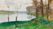 Bords de la Seine, Veneux-les-Sablons - Pierre-Eugène Montzin — visning af kunstværket
