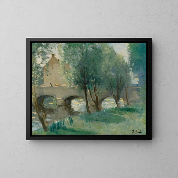 Le Pont - Pierre-Eugène Montzin — indrammet kunstværk på væggen