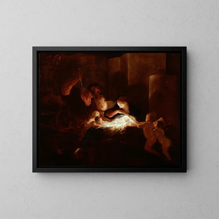 La Nativité - Pierre-Louis Crétey — indrammet kunstværk på væggen