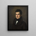 Portrait af Édouard Bertin - Pierre-Louis De Laval — indrammet kunstværk på væggen
