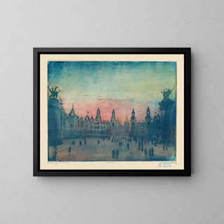 Palais des Invalides - Pierre-Marcel Roy — indrammet kunstværk på væggen