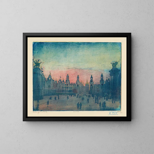 Palais des Invalides - Pierre-Marcel Roy — indrammet kunstværk på væggen