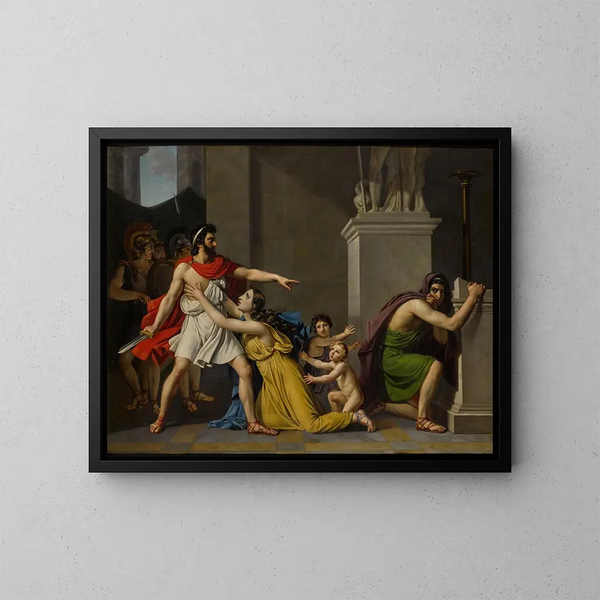 Pyrrhus og Polites - Pierre-Narcisse Guérin — indrammet kunstværk på væggen