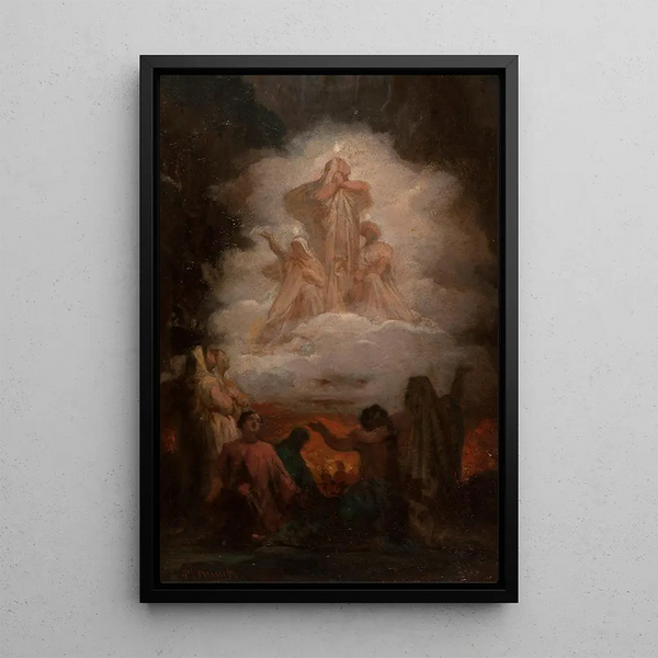 Les âmes du Purgatoire - Pierre-Nicolas Brisset — indrammet kunstværk på væggen