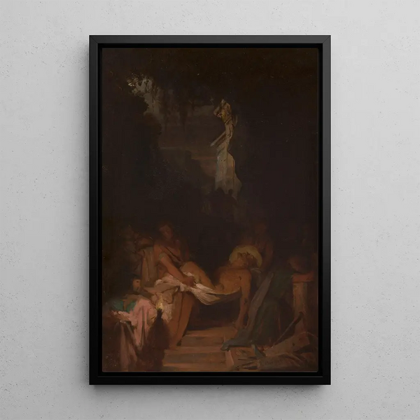 La Mise au tombeau - Pierre-Nicolas Brisset — indrammet kunstværk på væggen