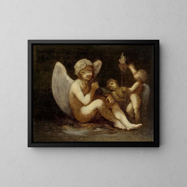 Les Préparatifs de la guerre eller Les Apports de l'Amour - Pierre-Paul Prud'hon — indrammet kunstværk på væggen