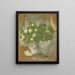 Blomster, snebolde - Pierre Bonnard — indrammet kunstværk på væggen