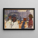 La Rue orgue de Barbarie - Pierre Bonnard — indrammet kunstværk på væggen