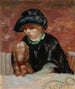 La femme au basset eller Portrait af Marthe Bonnard med basset - Pierre Bonnard — visning af kunstværket