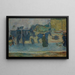 "Les deux fiacres Boulevard des Batignolles" af Pierre Bonnard — indrammet kunstværk på væggen