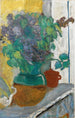 Lilas mauve i et vase af gul og grøn ler - Pierre Bonnard — visning af kunstværket