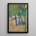 Personnage under et træ - Pierre Bonnard — indrammet kunstværk på væggen