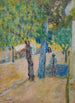 Personnage under et træ - Pierre Bonnard — visning af kunstværket