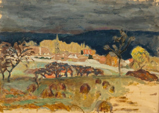 Pierre Bonnard - Village ciel dorage.webp