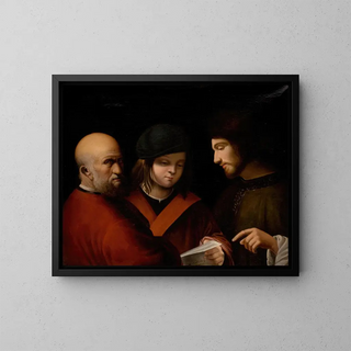 Pierre Carloni - Three Men Reading a Musical Score.webp