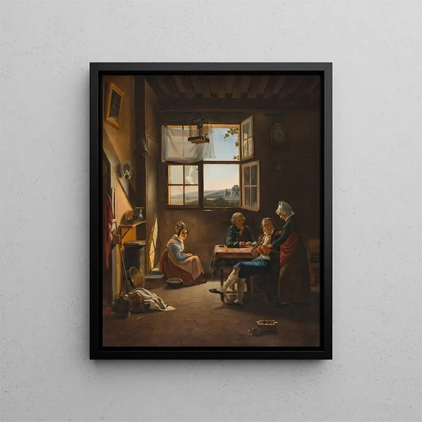 Pierre Duval Le Camus - Two Veterans Playing Piquet.webp