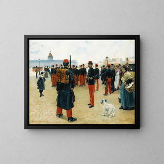 Pierre Georges Jeanniot - Elves caporaux sur lesplanade des invalides  Paris.webp