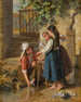 Le jour du bain des poupées - Pierre Jean Edmond Castan — visning af kunstværket