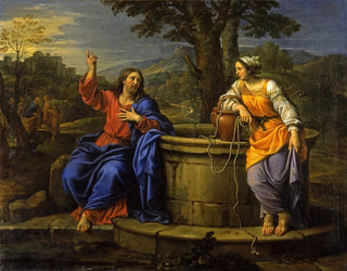 Kristus og samaritanerkvinden - Pierre Mignard — visning af kunstværket