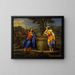 Kristus og samaritanerkvinden - Pierre Mignard — indrammet kunstværk på væggen