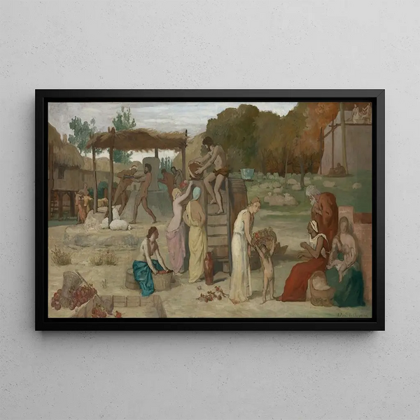Cidre - Pierre Puvis de Chavannes — indrammet kunstværk på væggen