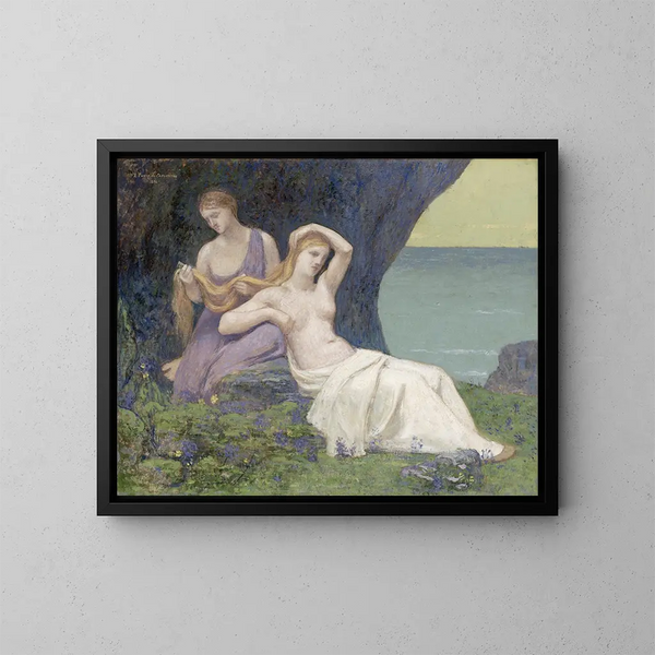 I lyngen - Pierre Puvis de Chavannes — indrammet kunstværk på væggen