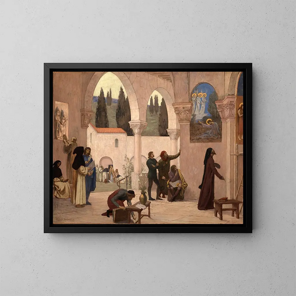 Inspiration chrétienne - Pierre Puvis de Chavannes — indrammet kunstværk på væggen