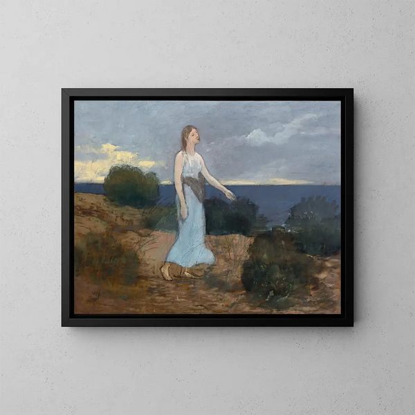 La Foi aux Grèves - Pierre Puvis de Chavannes — indrammet kunstværk på væggen