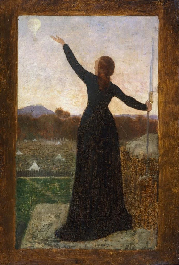 Le Ballon - Pierre Puvis de Chavannes — indrammet kunstværk på væggen