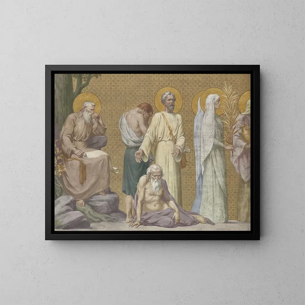 Procession - Pierre Puvis de Chavannes — indrammet kunstværk på væggen