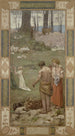Sainte Geneviève barn i bøn - Pierre Puvis de Chavannes — visning af kunstværket