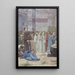 Sainte Geneviève, der forsynede Paris under belejringen - Pierre Puvis de Chavannes — indrammet kunstværk på væggen
