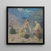Le Chant des bergers - Pierre Puvis de Chavannes — indrammet kunstværk på væggen