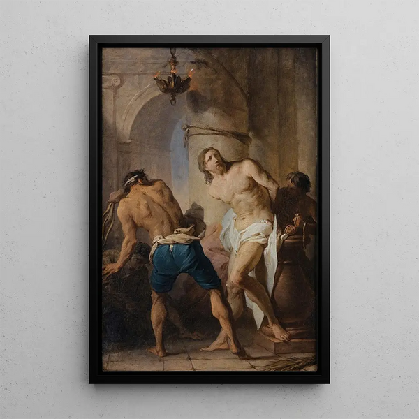 La Flagellation du Christ - Pierre Subleyras — indrammet kunstværk på væggen