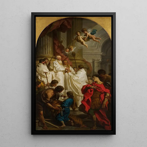 La Messe de Saint Basile - Pierre Subleyras — indrammet kunstværk på væggen