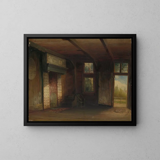 Pierre Tetar van Elven - Interieur van het Tsaar Peterhuisje te Zaandam.webp