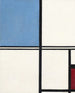 Komposition med blåt og rødt - Piet Mondrian — visning af kunstværket