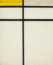 Composition med dobbelt linje og gul - Piet Mondrian — visning af kunstværket