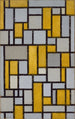 Composition med gitter 1 - Piet Mondrian — visning af kunstværket