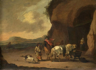 Pieter Bout - Horsemen Halted on a Mountain Pass.webp