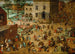 Legetøj for børn - Pieter Bruegel den Ældre — visning af kunstværket