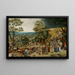 Le Christ bærer korset - Pieter Brueghel den Yngre — indrammet kunstværk på væggen
