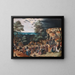 Christ på vej til Golgata - Pieter Brueghel den Yngre — indrammet kunstværk på væggen