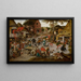 Kermesse de Saint-Georges - Pieter Brueghel den Yngre — indrammet kunstværk på væggen