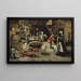 La Visite à la ferme - Pieter Brueghel le Jeune — indrammet kunstværk på væggen
